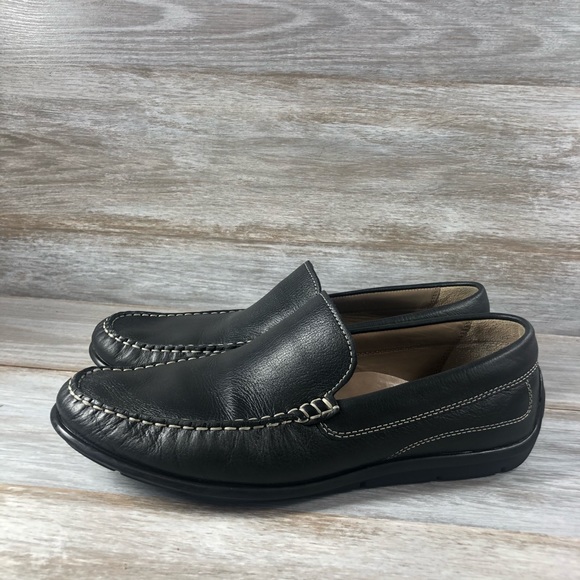 Ecco Classic Black Leather Loafers Eu 44